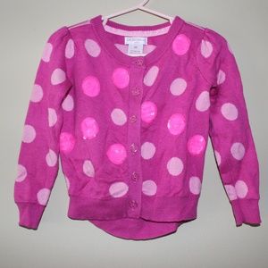 Design 365 Button up Long Sleeve Cardigan Girl 3T